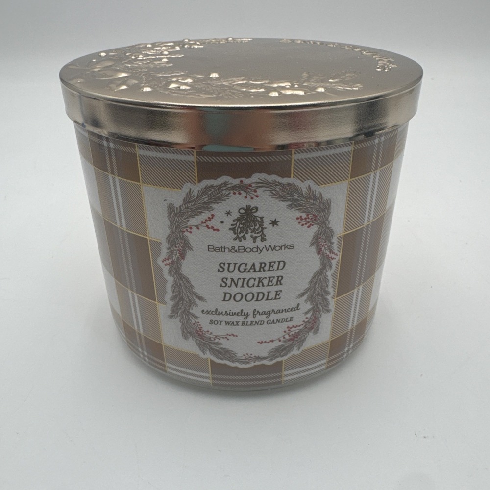Bath & Body Works Sugared Snickerdoodle Soy Wax Candle 3-Wick Large 14.5oz New